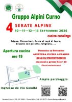 Volantino 4 Serate Alpine 2026 - Curno