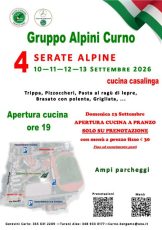 Volantino 4 Serate alpine 2026